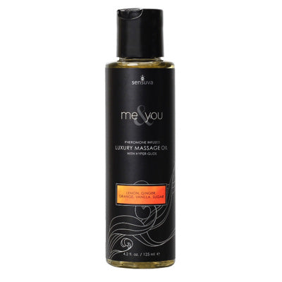 Sensuva - Moi et Vous - Huile de massage - Citron, gingembre, orange, vanille, sucre - 125 ml