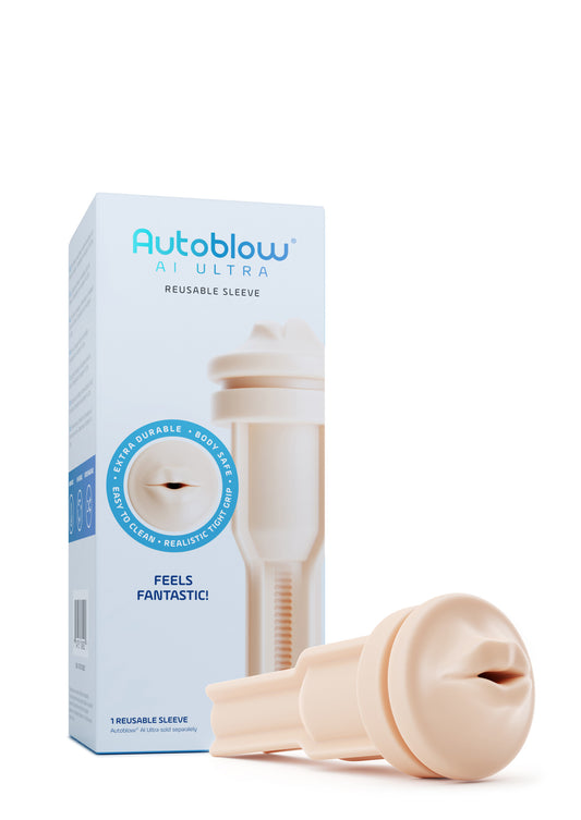 Autoblow - Manchon AI Ultra Compatible - Beige bouche