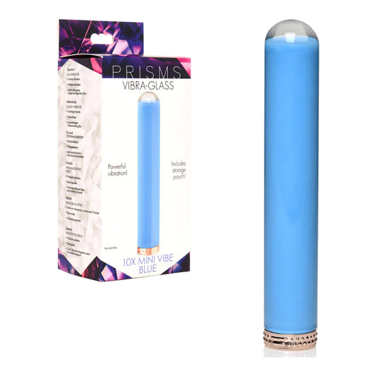 Prismes - Vibra-Glass 10X Mini Vibe - Bleu