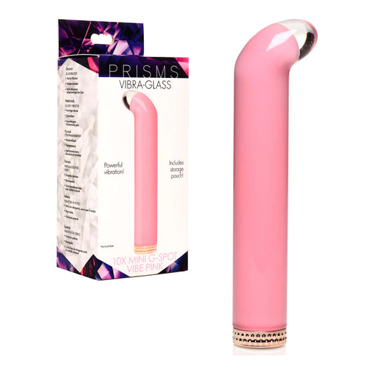 Prismes - Vibra-Glass 10X Mini G Spot Vibe - Rose