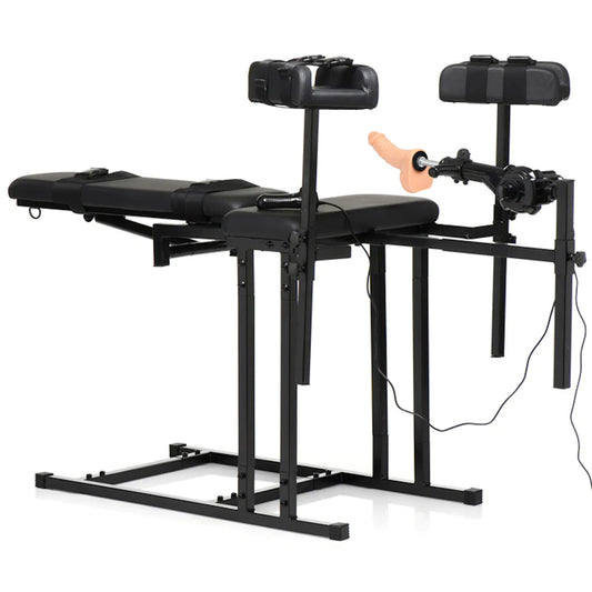 Série Master - Chaise d'obéissance ultime avec machine sexuelle