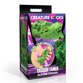Creature Cock - Dragon Tamer Silicone Stroker - Vert