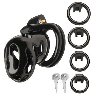 Master Series - Hard Stop Double Ring Chastity Cage