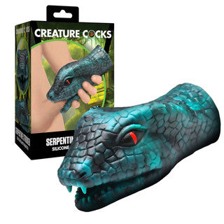Creature Cock - Serpentine Silicone Stroker - Vert