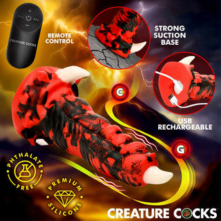 Creature Cock - Red Talon Vibrating Dildo