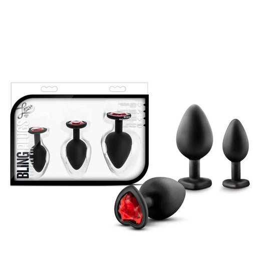 Luxe - Bling Plugs - Noir et rouge