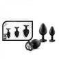 Luxe - Bling Plugs - Noir et transparent