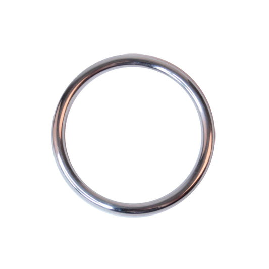 Bague Spartacus sans soudure en acier inoxydable - 5 cm - Argent