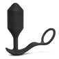 B-Vibe - Plug vibrant Snug Plug &amp; Tug XL - Noir