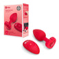 B-Vibe - Plug vibrant en forme de cœur - Taille M/L - Rouge