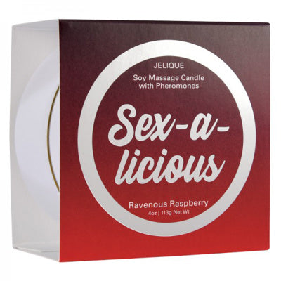 Jelique - Bougie de massage au soja - Sensuelle - Framboise intense - 113 g