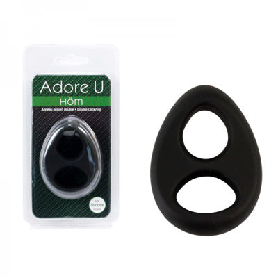 Adore U Höm - Double Cockring - Noir