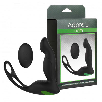 Adore U Höm - Stimulateur de prostate avec télécommande et anneau