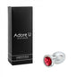 Luxe Anal - Plug anal en acier inoxydable - Rouge - Petit
