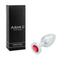 Luxe Anal - Plug anal en acier inoxydable - Rouge - Grande taille