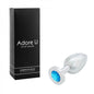 Anal Luxure - Plug anal en acier inoxydable - Bleu - Grande taille