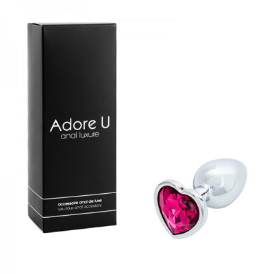 Luxe Anal - Plug anal en forme de cœur - Rose - Petit
