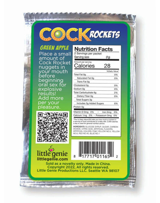 LG - Cock Rockets Bonbons pour le sexe oral - Pomme verte