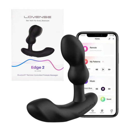 Lovense Edge 2 - Masseur de prostate Bluetooth - Noir