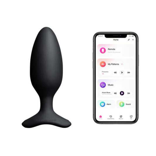 Lovense - Hush 2 Plug anal télécommandé - Noir - Moyen