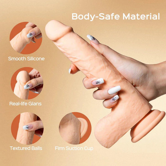 Godemiché réaliste de 21,6 cm (8,5 pouces) contrôlé par application LUIS - Couleur chaise