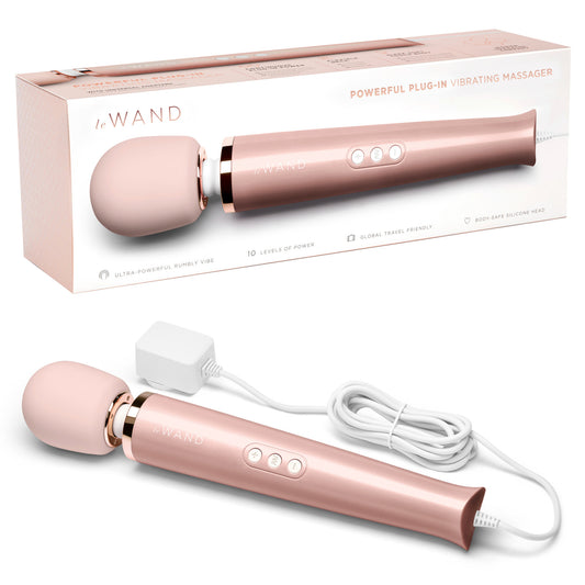 Le Wand - Masseur vibrant à brancher - Or rose