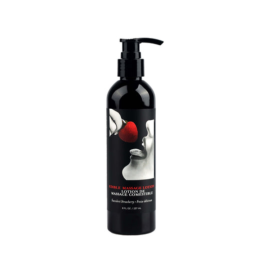 Earthly Body - Lotion de massage comestible - Fraise 237 ml