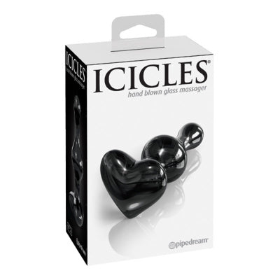 Icicles - Plug anal en verre en forme de cœur - N° 74