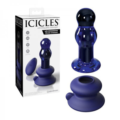Icicles - Plug anal vibrant en verre - N° 83 *Vente finale*