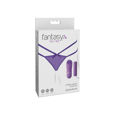 Culotte coquine violette qui la fait frissonner