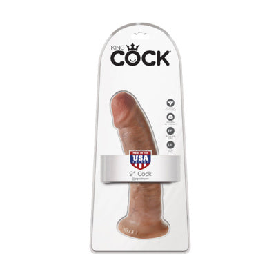 King cock - 23 cm - Couleur fauve