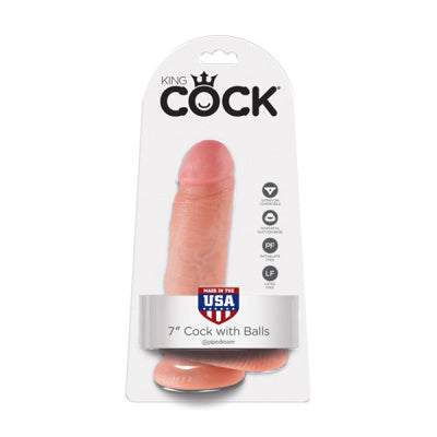 King cock - Pénis de 18 cm avec testicules