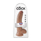 King Cock - Pénis de 23 cm avec testicules - Bronzé