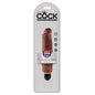 King Cock - Vibrateur rigide de 18 cm - Marron