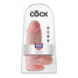 King Cock - Gode rond de 23 cm avec testicules - Chair