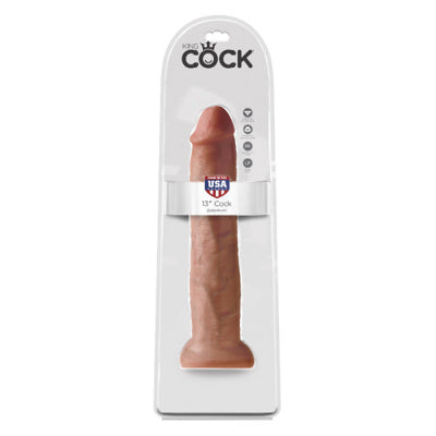 Gode ​​King Cock - 33 cm - Couleur fauve