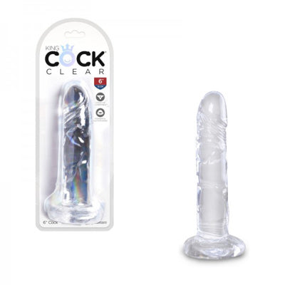 King Cock - 6 pouces - Transparent