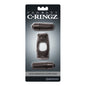 Fantasy C-Ringz - Anneau vibrant double - Noir