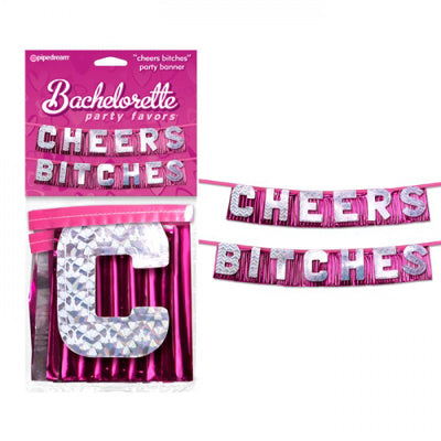 Bannière de fête Cheers Bitches