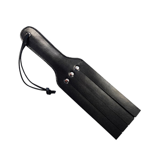 Rouge - Pagaie en cuir à 4 sangles