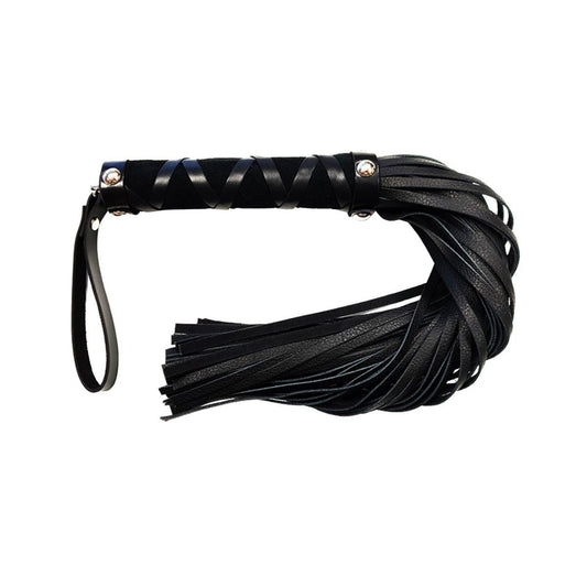 Rouge - Leather Flogger Short - Black