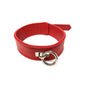 Rouge - Collier en cuir uni - Rouge