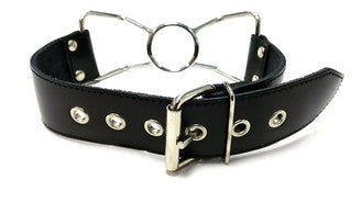 Rouge - Gag araignée en cuir