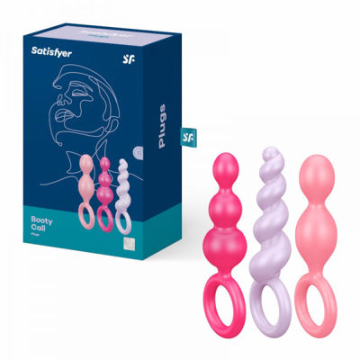 Satisfyer - Trio de bouchons - Rose/Violet