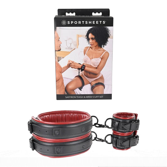 Ensemble de manchettes pour cuisses et poignets Saffron