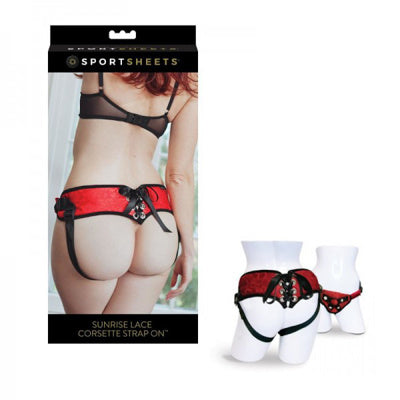 Sportsheets - Corset en dentelle Sunrise à bretelles