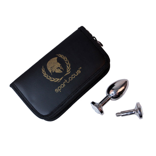 Spartacus - Bouchon en acier inoxydable avec embout Swarovski - M